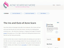 Tablet Screenshot of acnescarsnomore.com